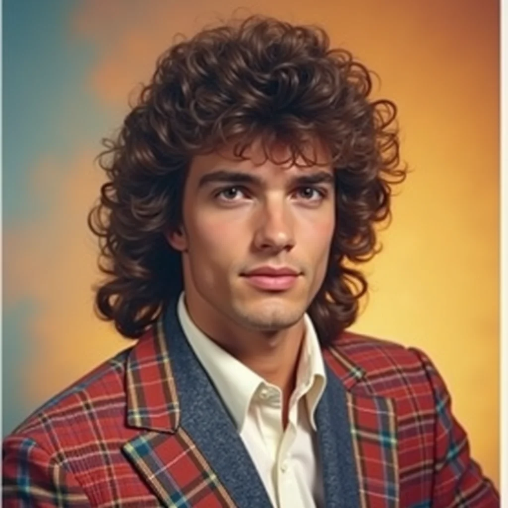 80s yearbook portrait